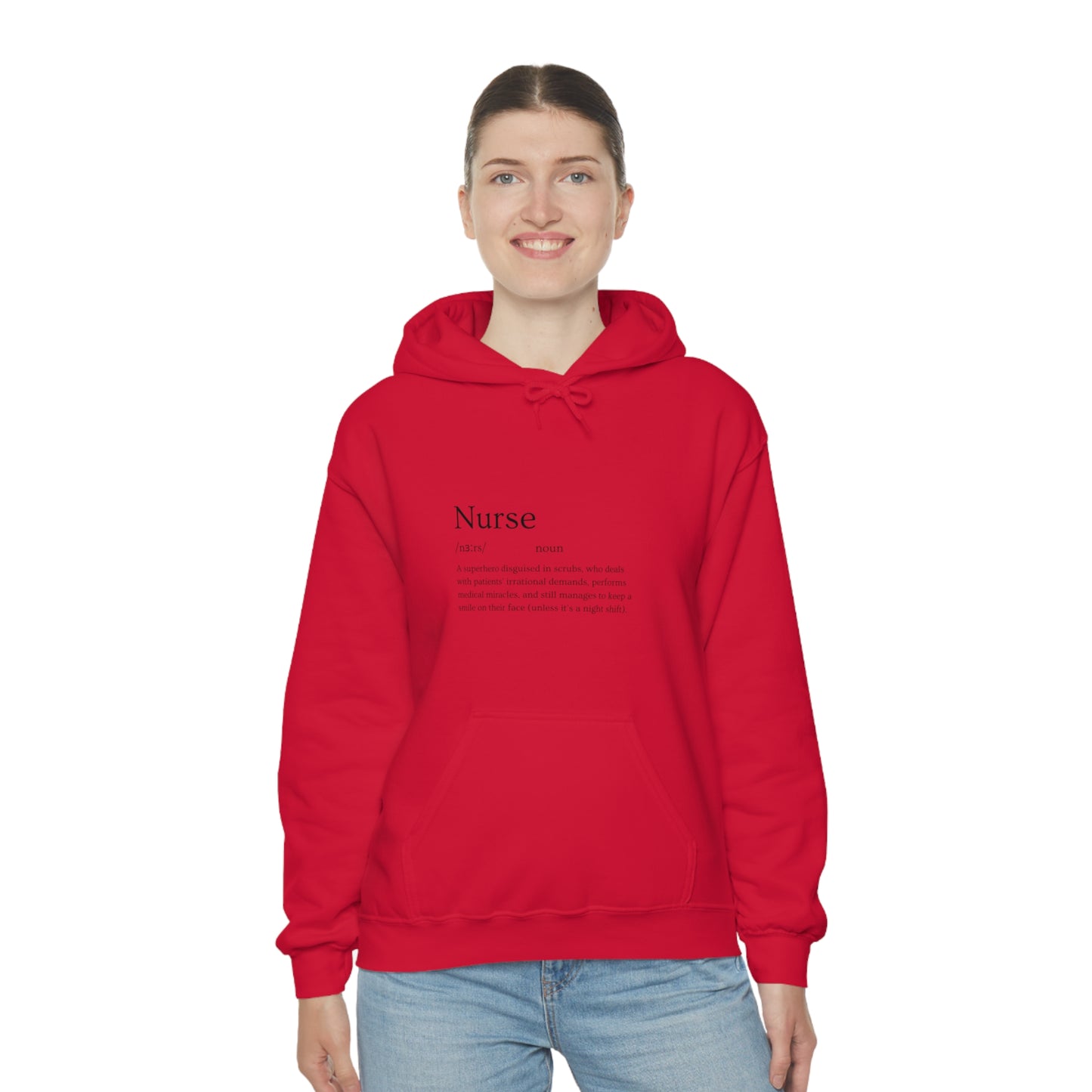 Heart Healer: Wear Your Compassion Proudly with Our Nurse Career Unisex Heavy Blend Hooded Sweatshirt