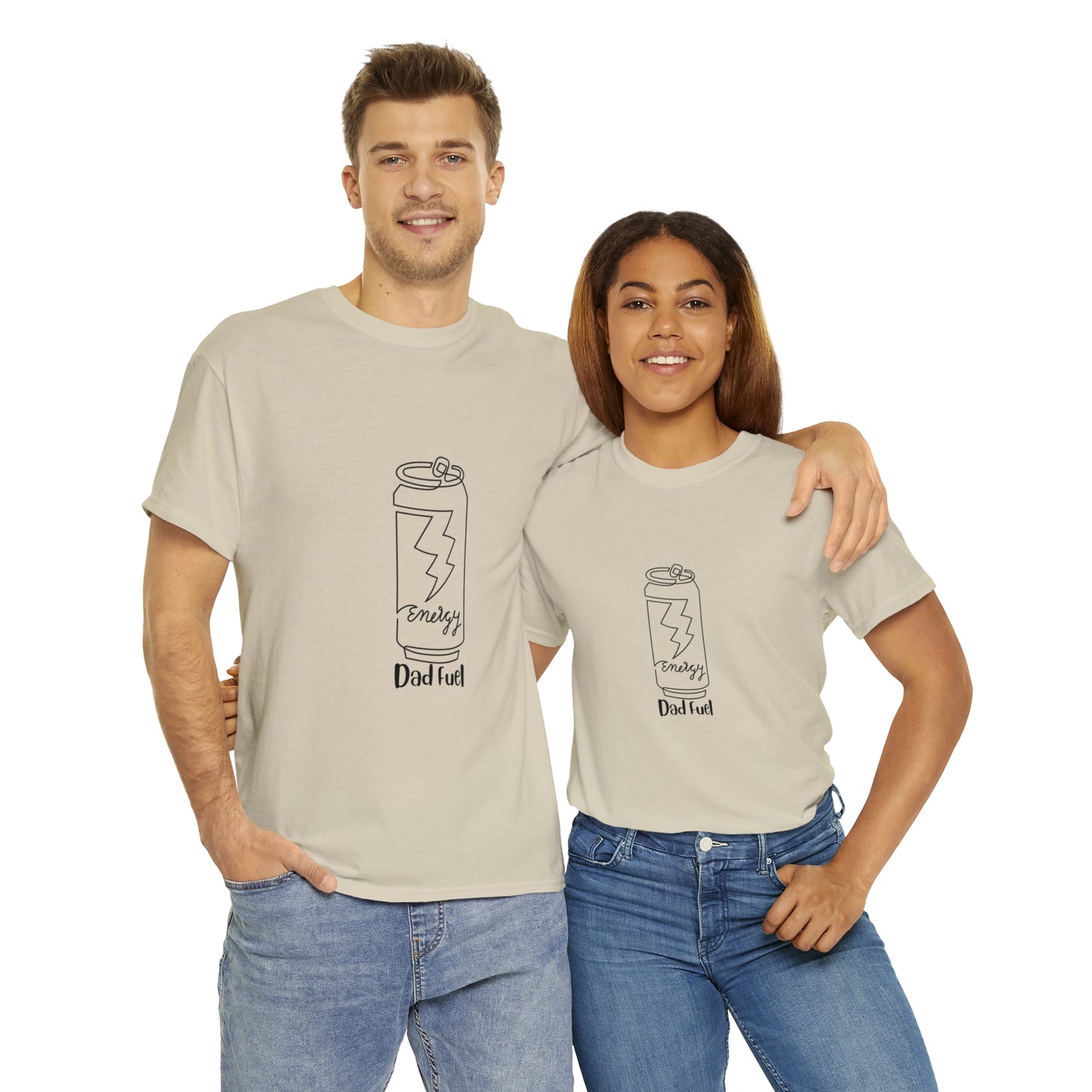 Fuel your dad's day with our 'Dad Fuel' Unisex Heavy Cotton Tee