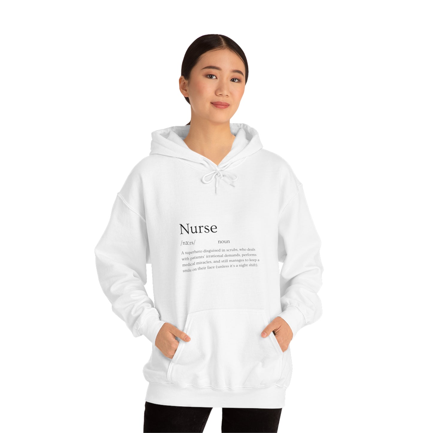 Heart Healer: Wear Your Compassion Proudly with Our Nurse Career Unisex Heavy Blend Hooded Sweatshirt