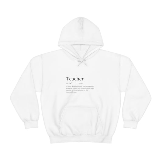 Educator Extraordinaire: Make a Statement with Our Teacher Career Unisex Heavy Blend Hooded Sweatshirt