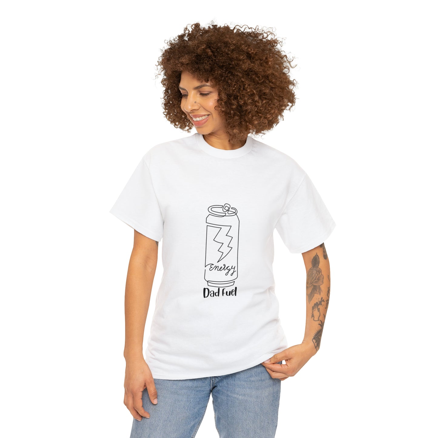 Fuel your dad's day with our 'Dad Fuel' Unisex Heavy Cotton Tee