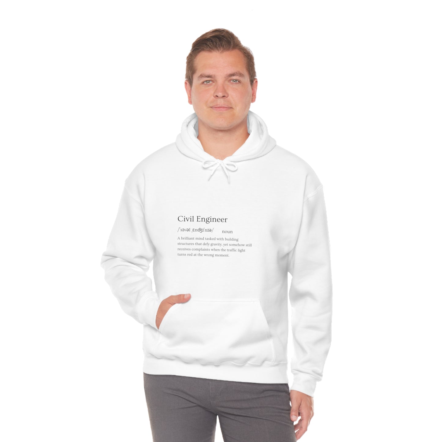 Architect of the Future: Build Your Style with Our Civil Engineer Career Unisex Heavy Blend Hooded Sweatshirt