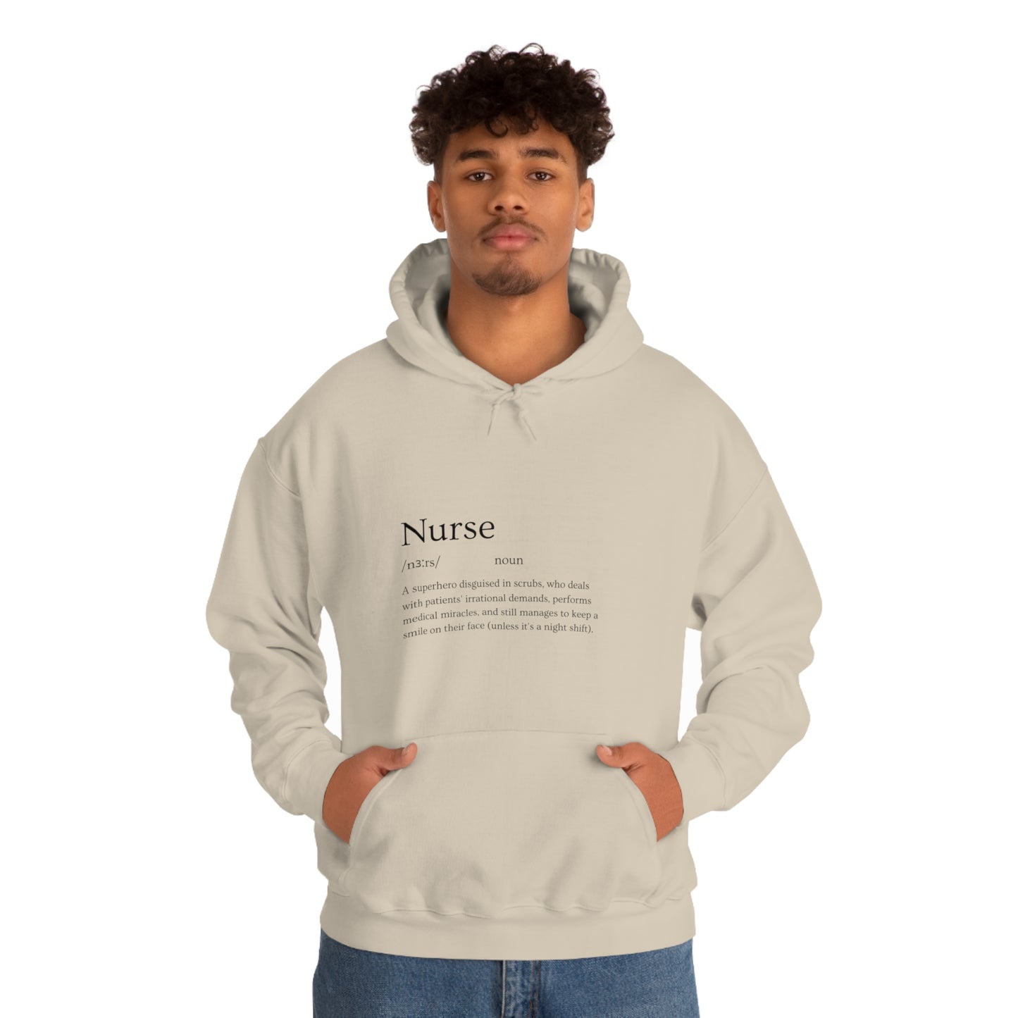 Heart Healer: Wear Your Compassion Proudly with Our Nurse Career Unisex Heavy Blend Hooded Sweatshirt