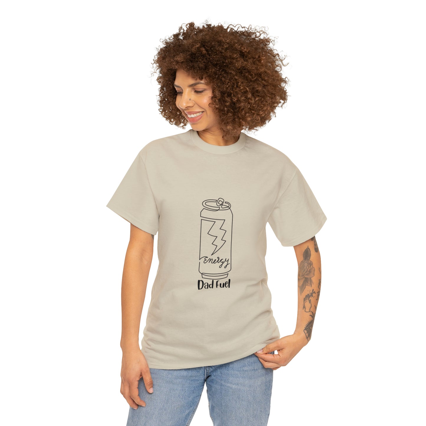 Fuel your dad's day with our 'Dad Fuel' Unisex Heavy Cotton Tee