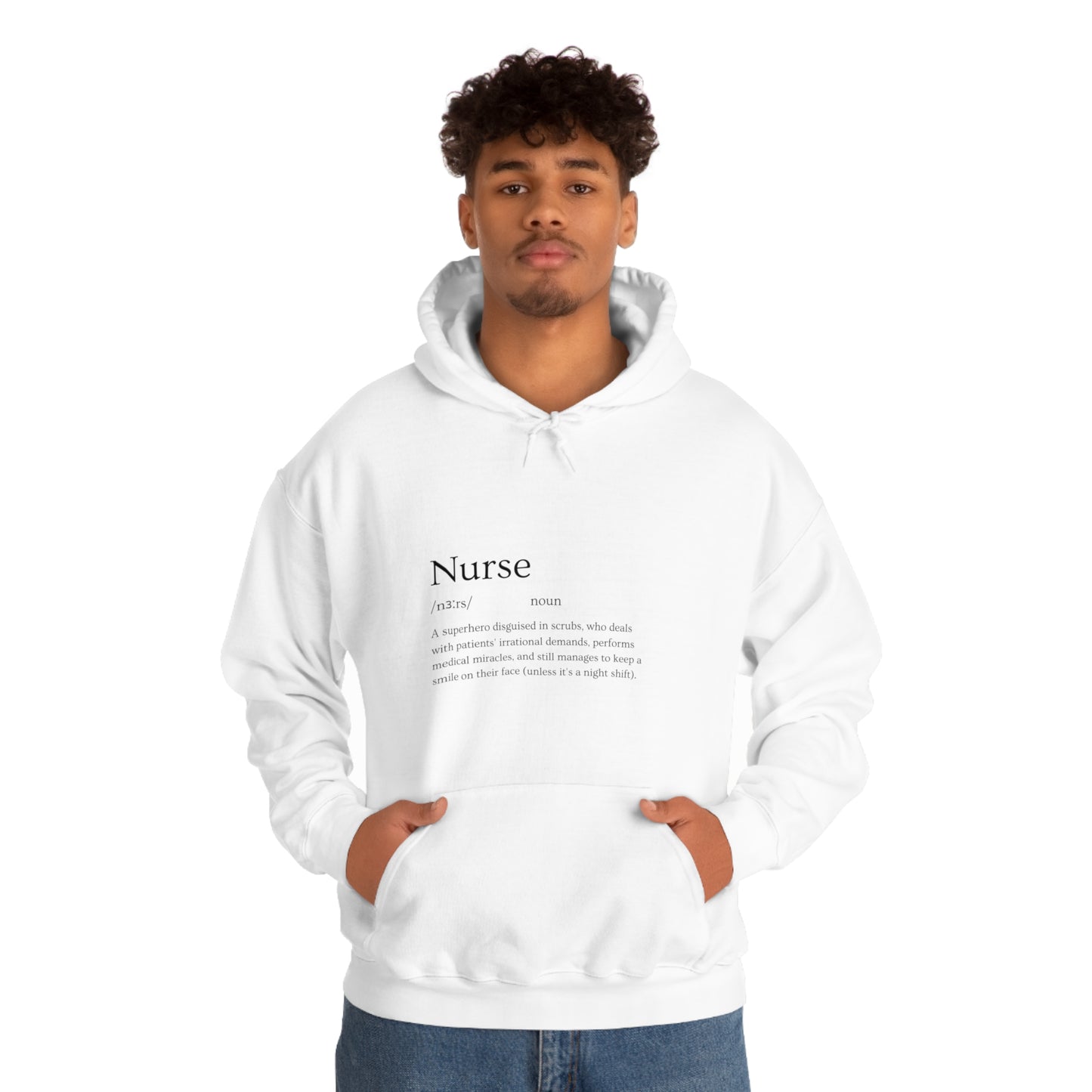 Heart Healer: Wear Your Compassion Proudly with Our Nurse Career Unisex Heavy Blend Hooded Sweatshirt