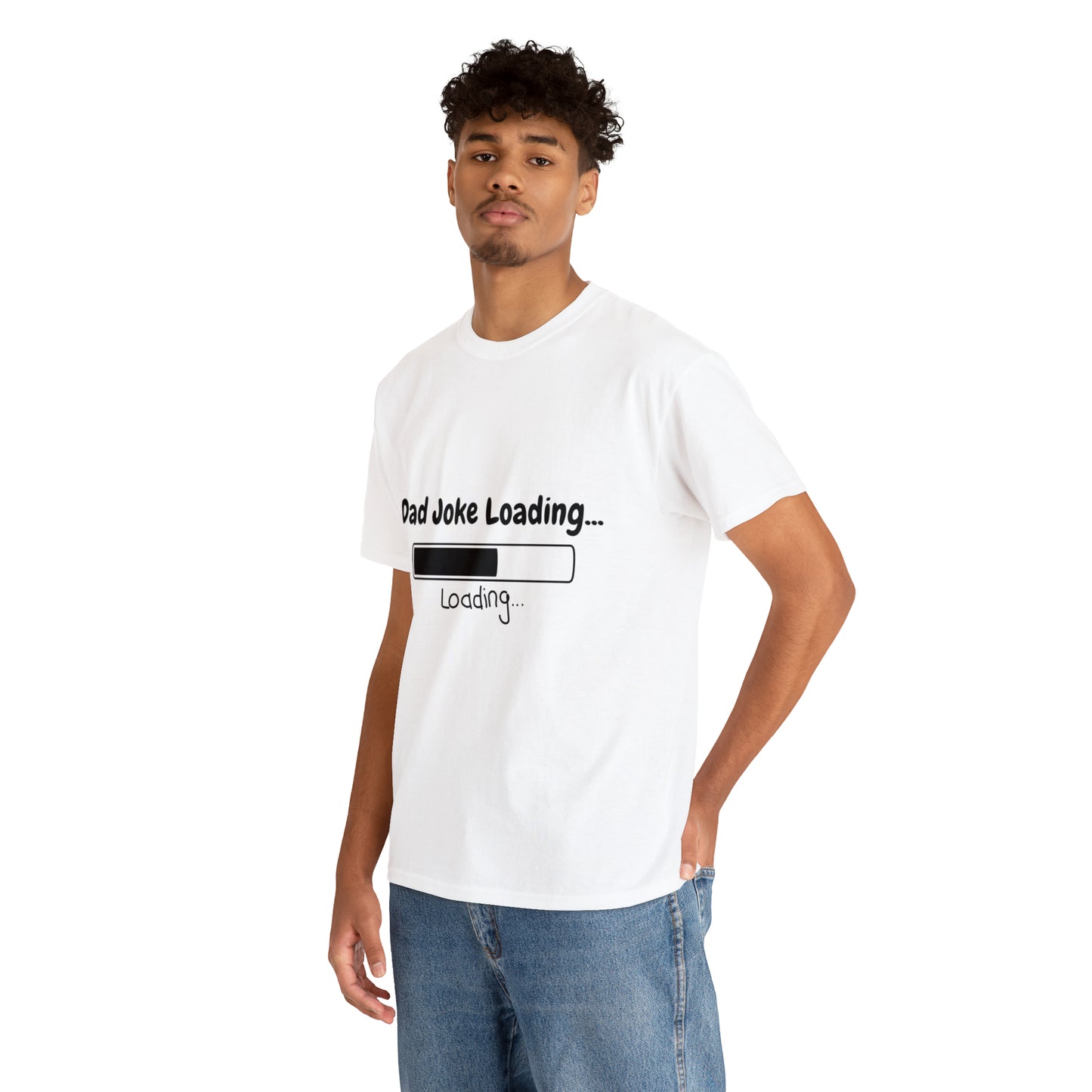 Add humor to Father's Day with our 'Dad Joke Loading...' Unisex Heavy Cotton Tee