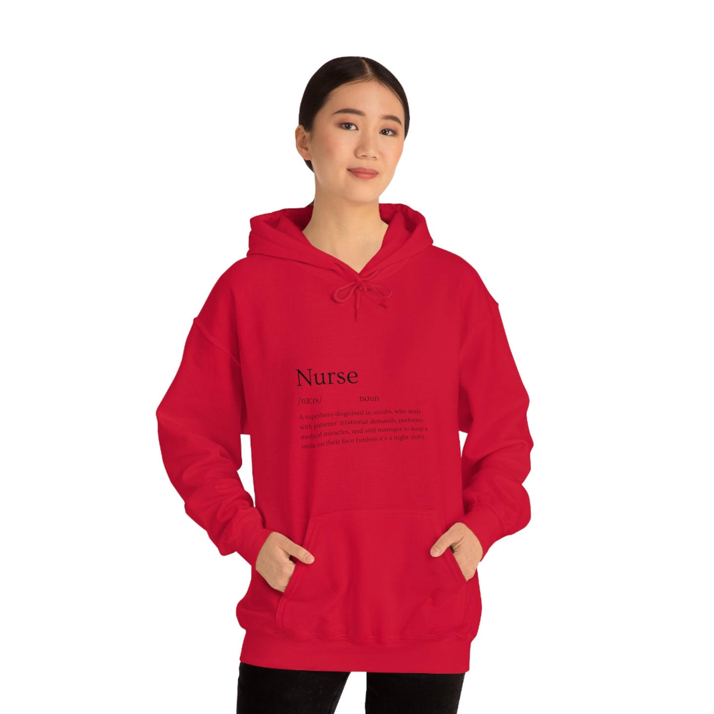 Heart Healer: Wear Your Compassion Proudly with Our Nurse Career Unisex Heavy Blend Hooded Sweatshirt