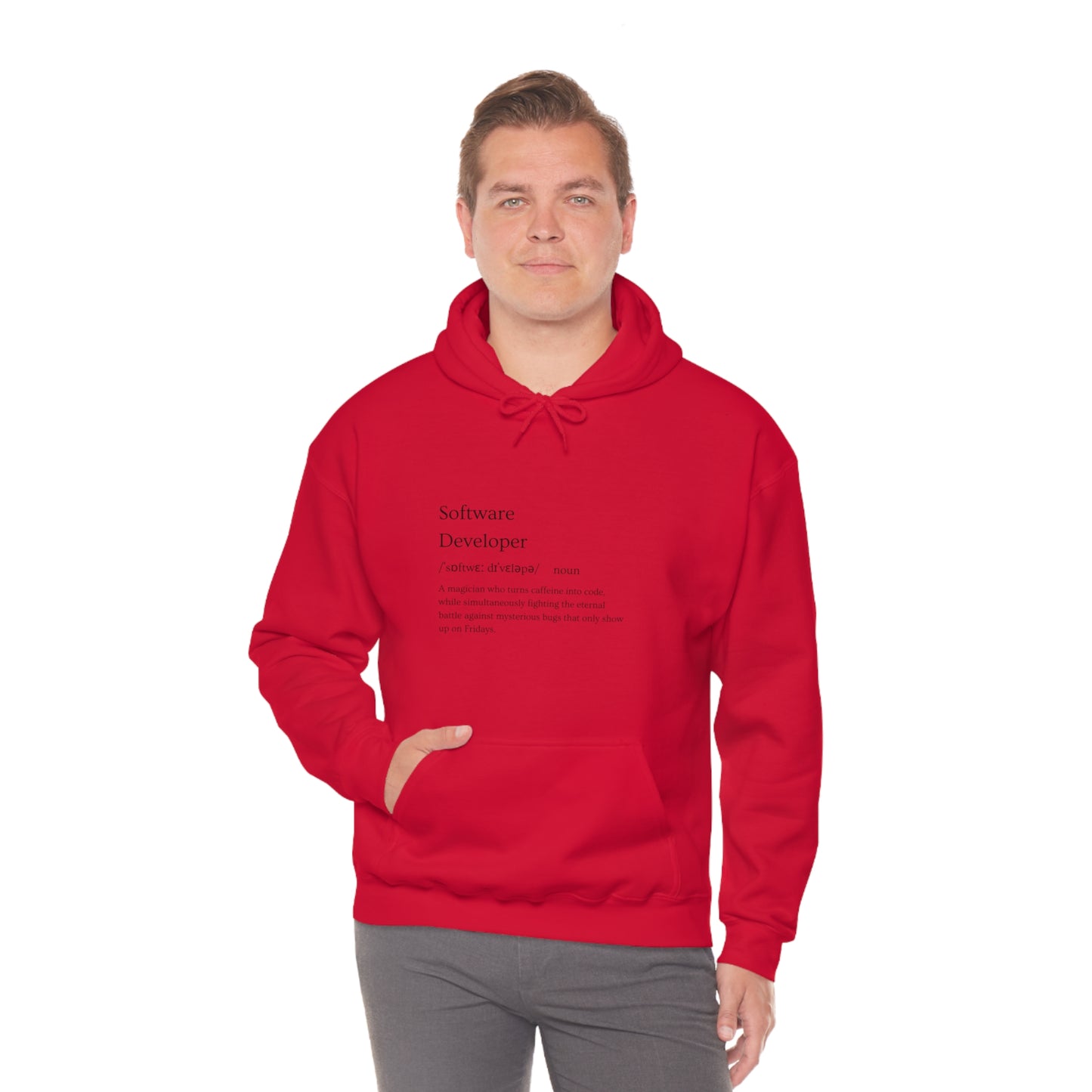 Code Master: Unleash Your Digital Wizardry with Our Software Developer Career Unisex Heavy Blend Hooded Sweatshirt