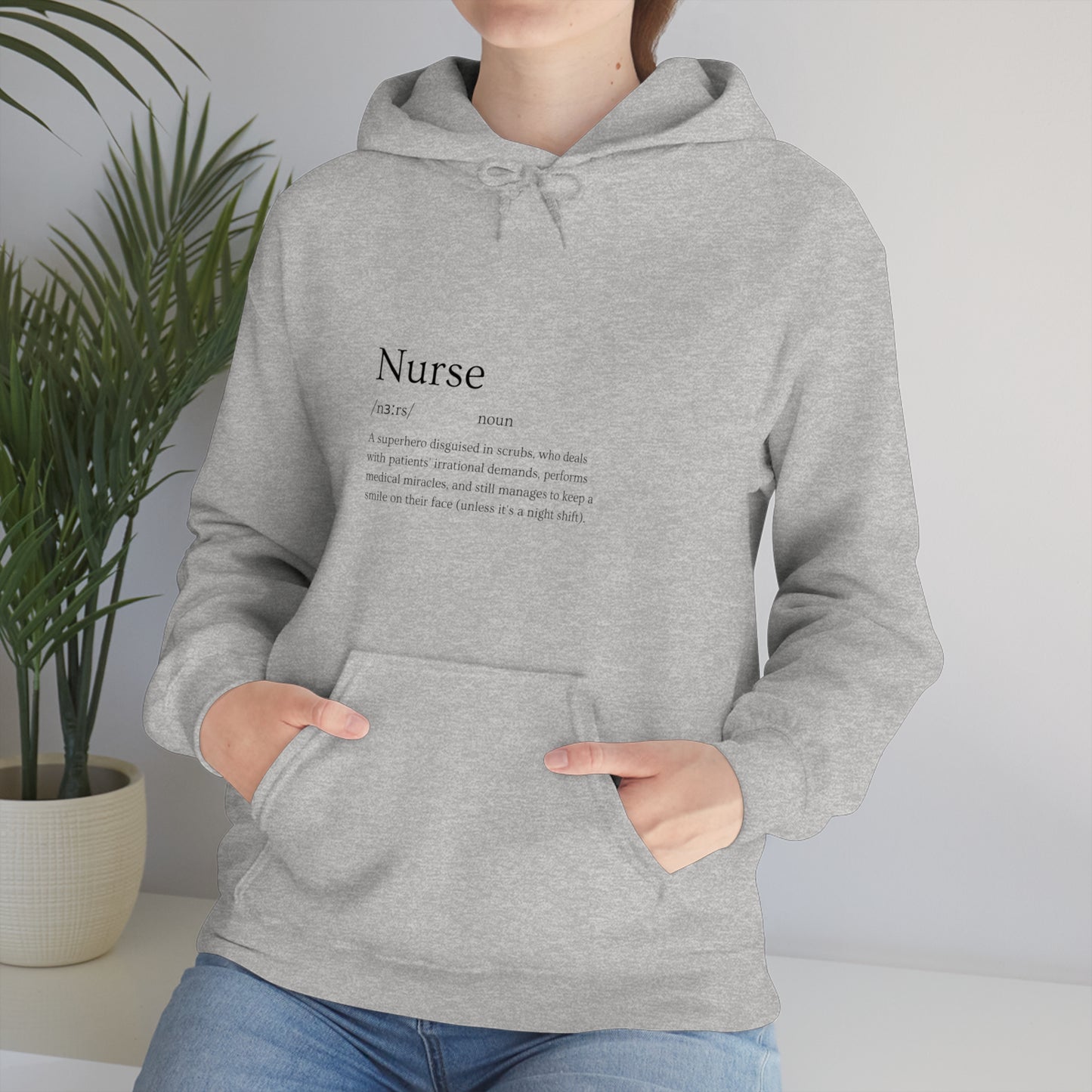 Heart Healer: Wear Your Compassion Proudly with Our Nurse Career Unisex Heavy Blend Hooded Sweatshirt