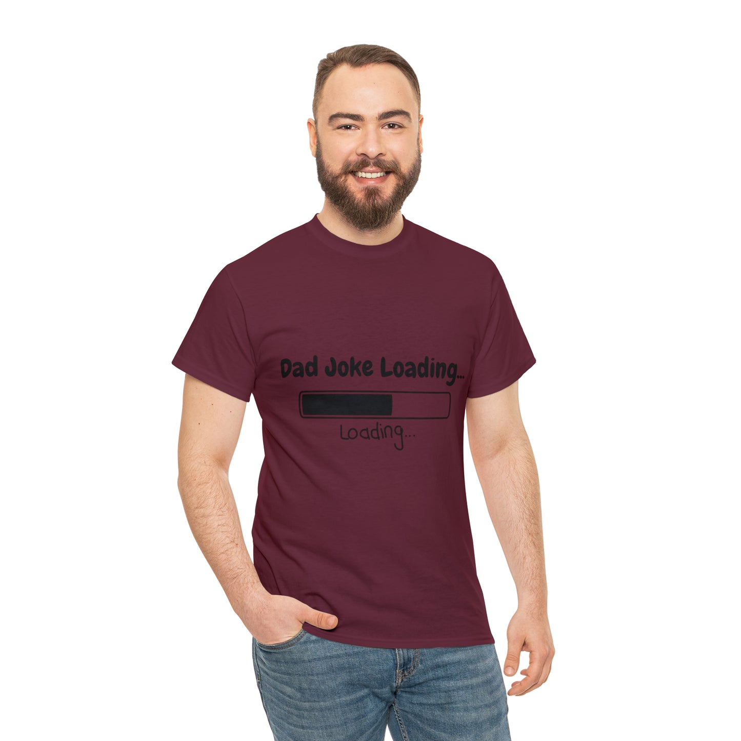 Add humor to Father's Day with our 'Dad Joke Loading...' Unisex Heavy Cotton Tee