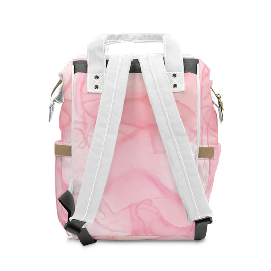 Pink Marble Multifunctional Backpack