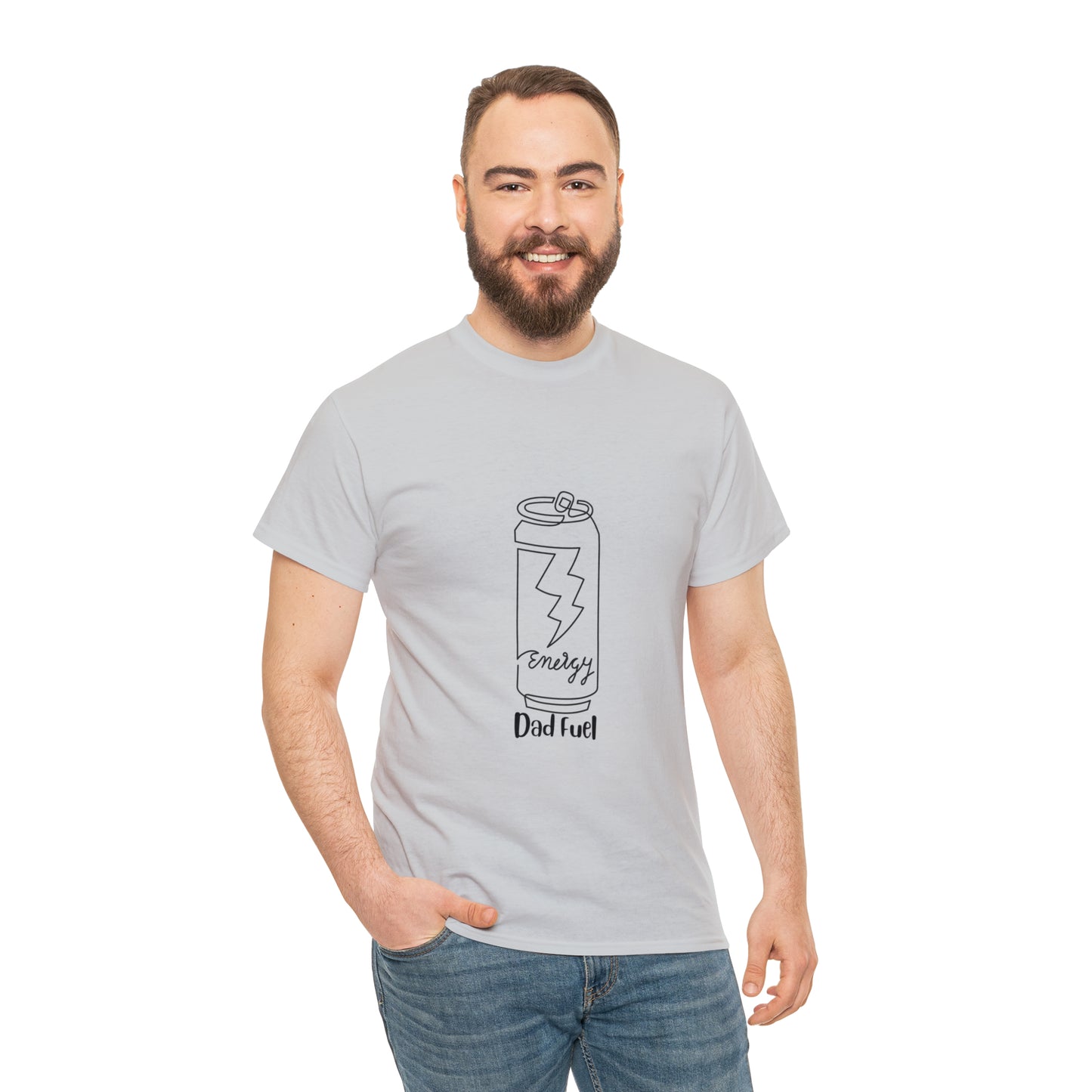 Fuel your dad's day with our 'Dad Fuel' Unisex Heavy Cotton Tee