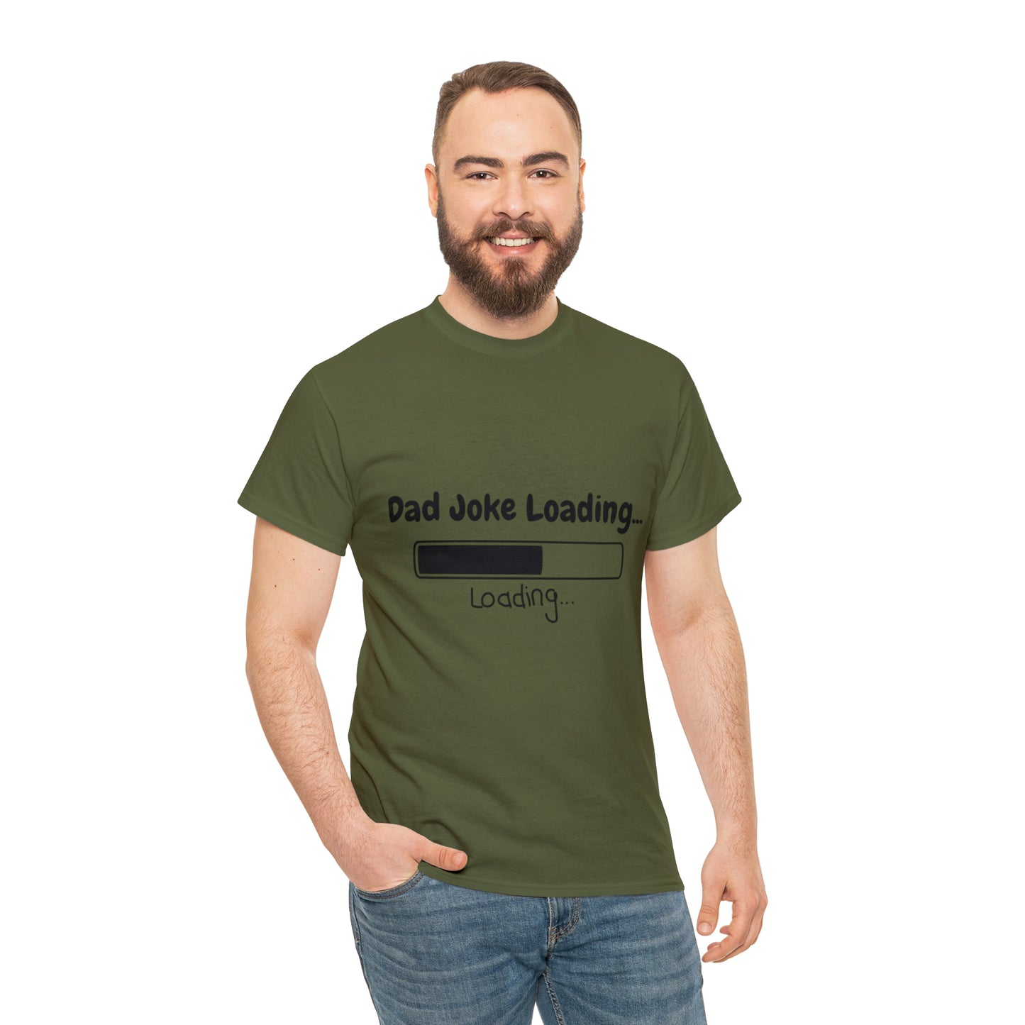 Add humor to Father's Day with our 'Dad Joke Loading...' Unisex Heavy Cotton Tee