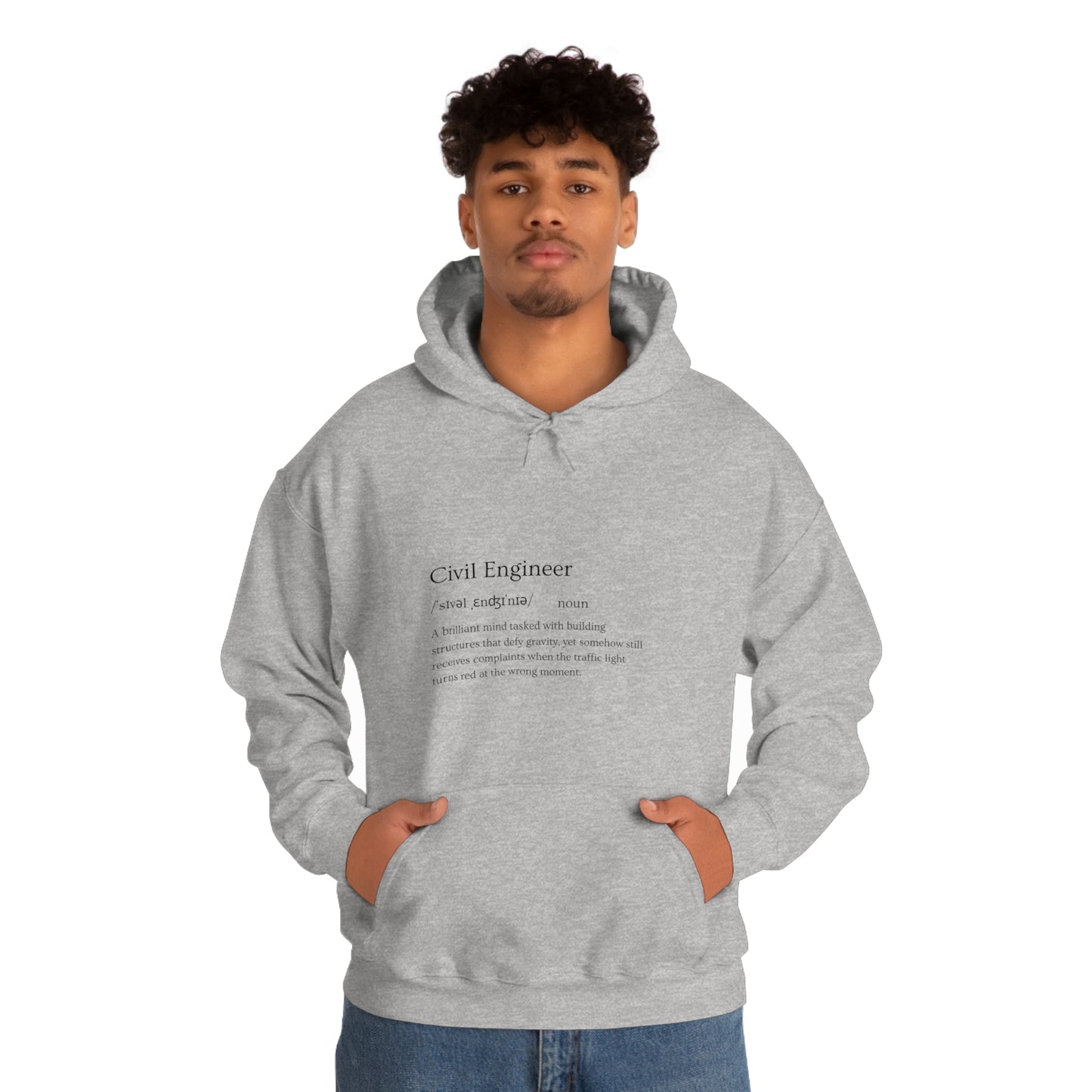 Architect of the Future: Build Your Style with Our Civil Engineer Career Unisex Heavy Blend Hooded Sweatshirt