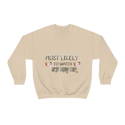 Most likely Football-Unisex Heavy Blend™ Crewneck Sweatshirt