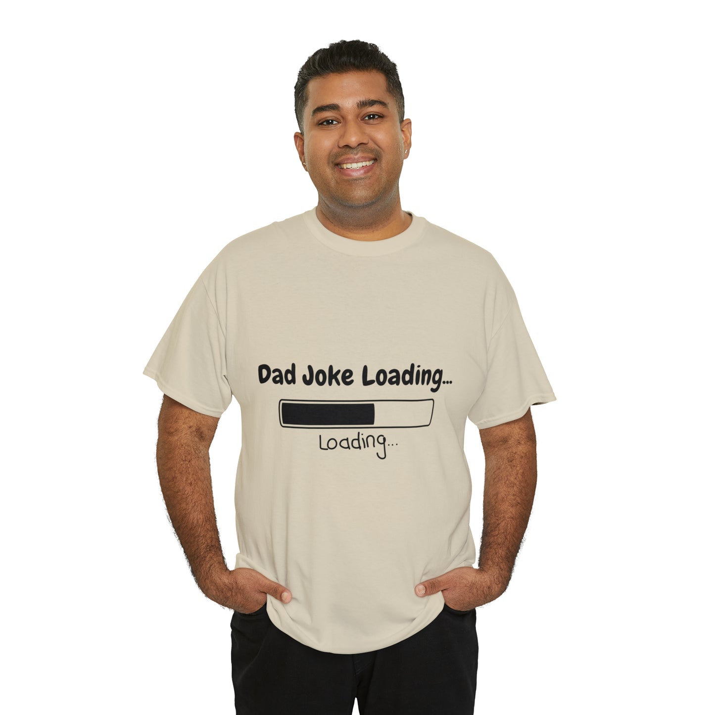 Add humor to Father's Day with our 'Dad Joke Loading...' Unisex Heavy Cotton Tee