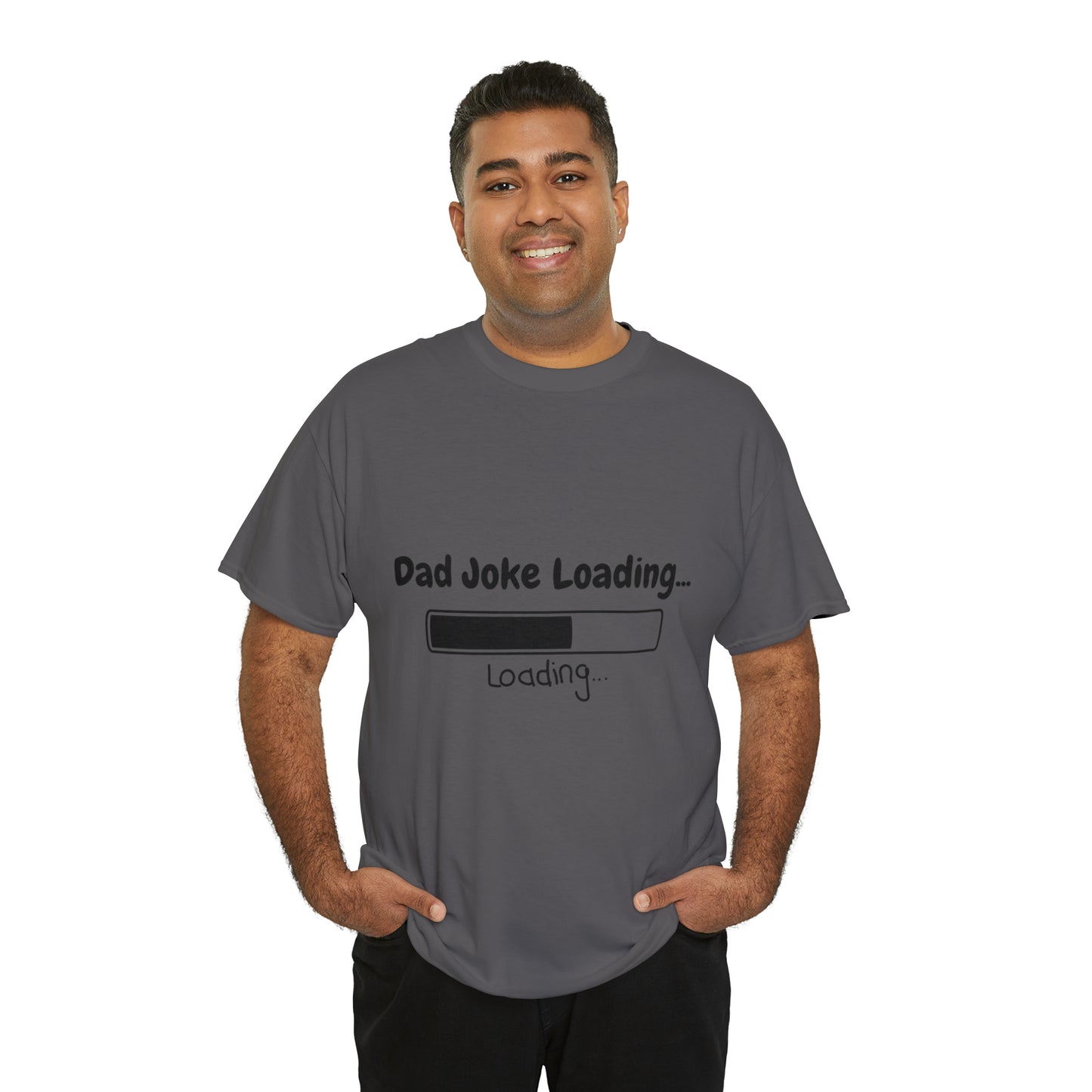 Add humor to Father's Day with our 'Dad Joke Loading...' Unisex Heavy Cotton Tee