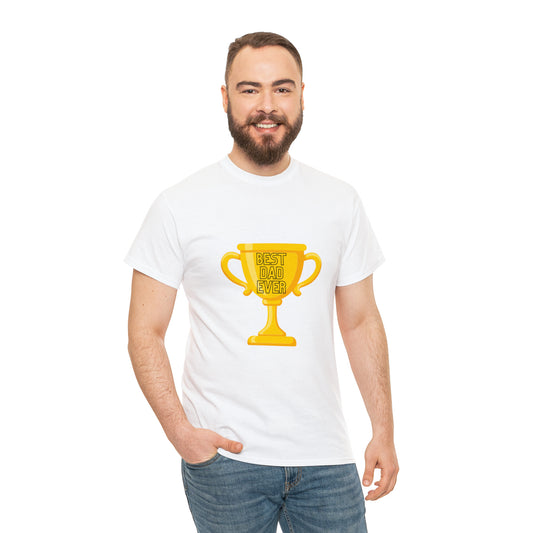 Celebrate Father's Day with our 'Best Dad Ever Unisex Heavy Cotton Tee