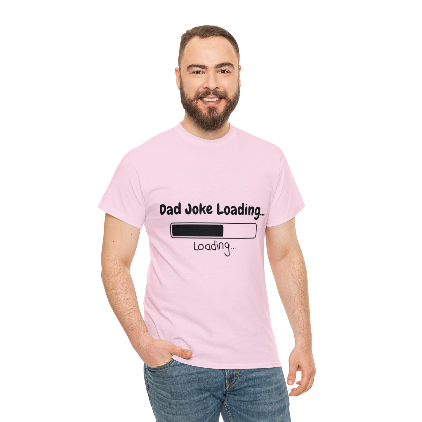 Add humor to Father's Day with our 'Dad Joke Loading...' Unisex Heavy Cotton Tee