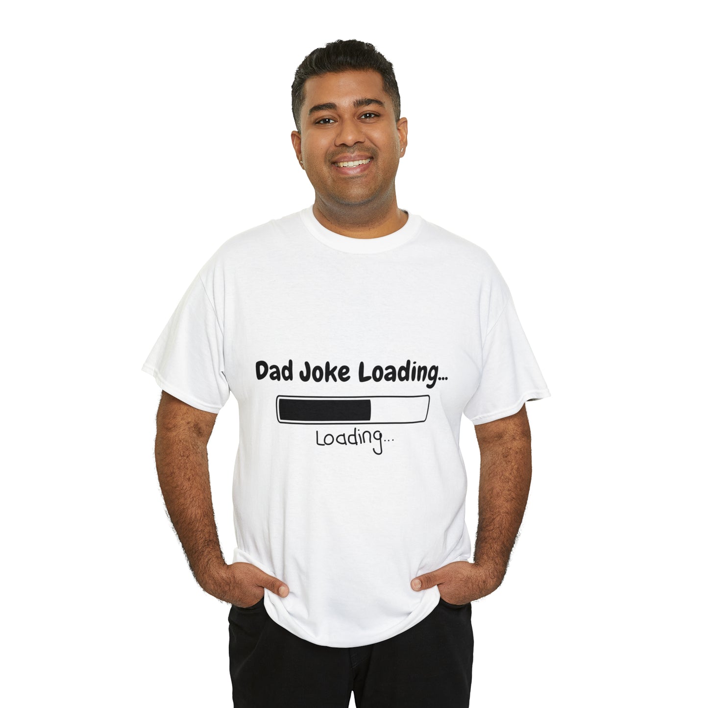 Add humor to Father's Day with our 'Dad Joke Loading...' Unisex Heavy Cotton Tee