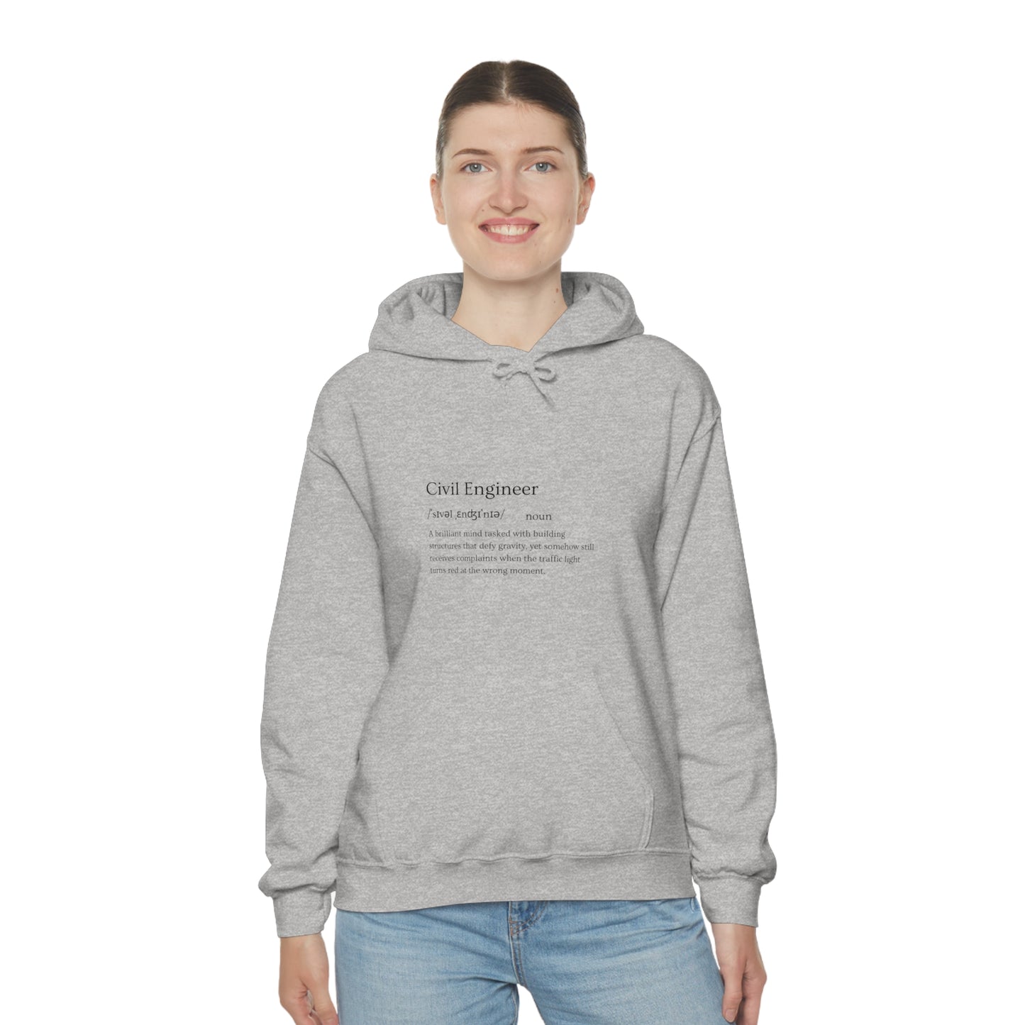 Architect of the Future: Build Your Style with Our Civil Engineer Career Unisex Heavy Blend Hooded Sweatshirt