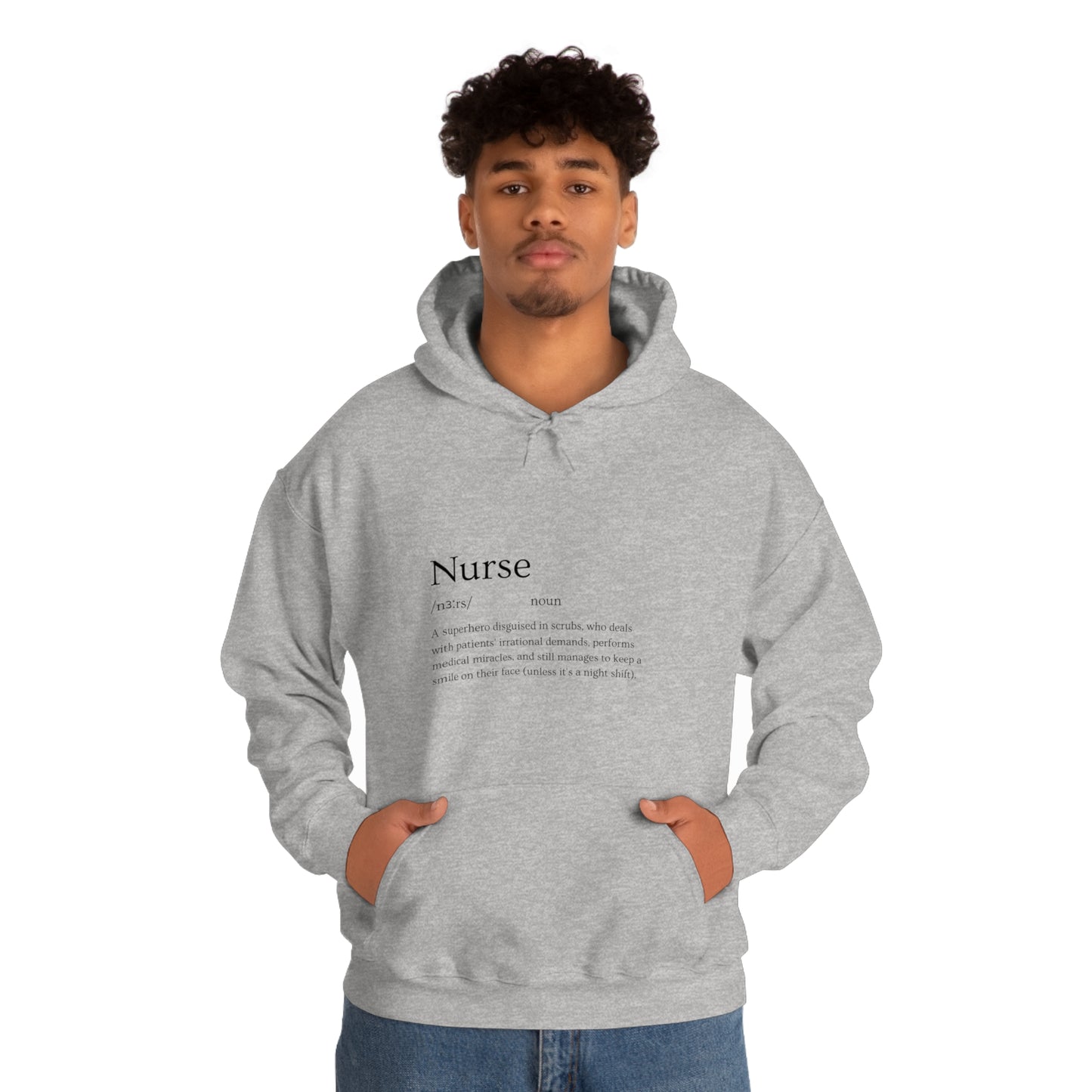 Heart Healer: Wear Your Compassion Proudly with Our Nurse Career Unisex Heavy Blend Hooded Sweatshirt