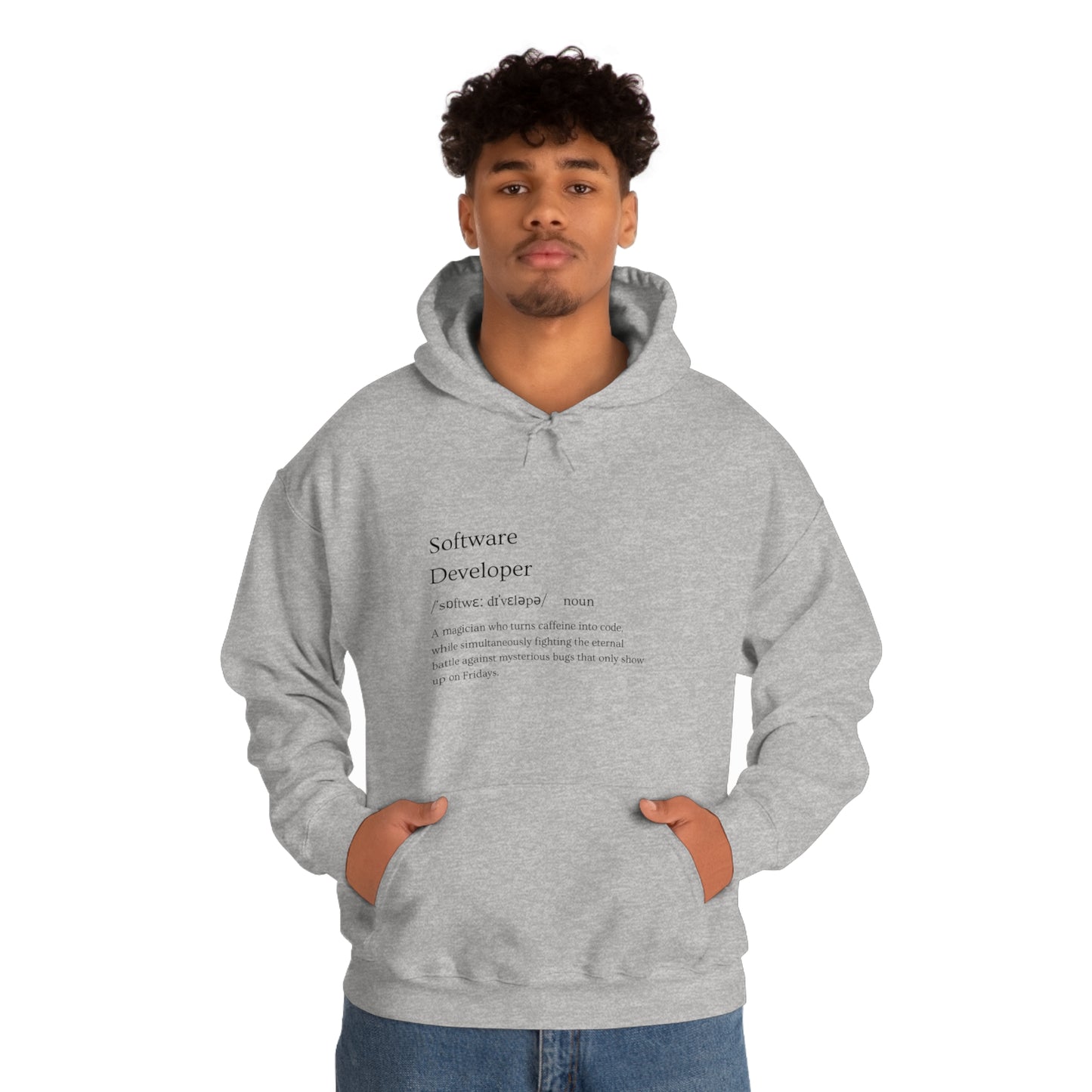 Code Master: Unleash Your Digital Wizardry with Our Software Developer Career Unisex Heavy Blend Hooded Sweatshirt