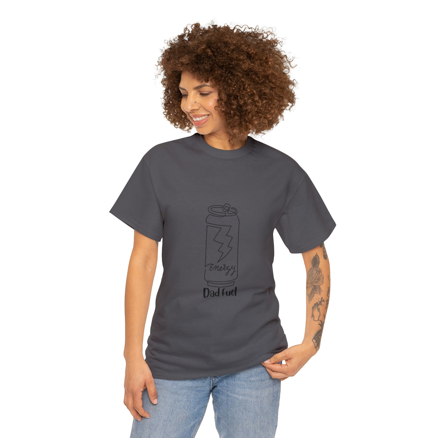 Fuel your dad's day with our 'Dad Fuel' Unisex Heavy Cotton Tee