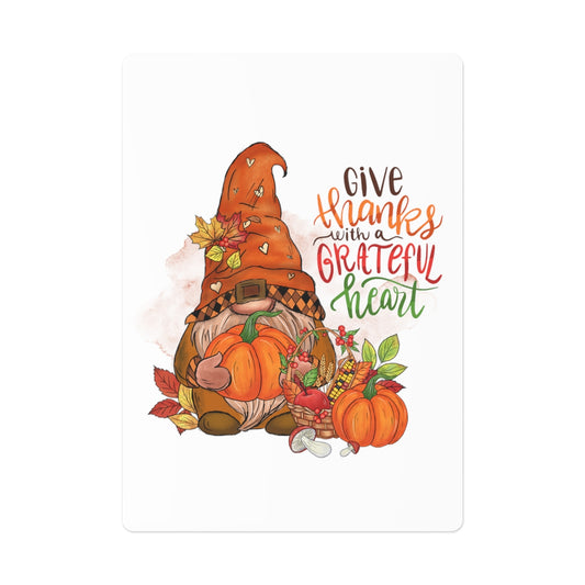 Give Thanks Poker Cards