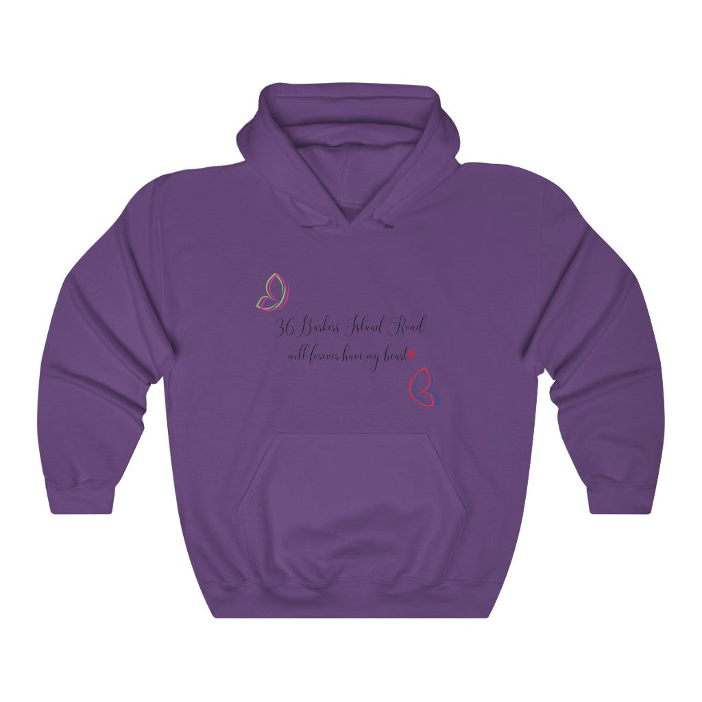 36 Barkers Island Road will forever have my heart  - Unisex Heavy Blend™ Hooded Sweatshirt