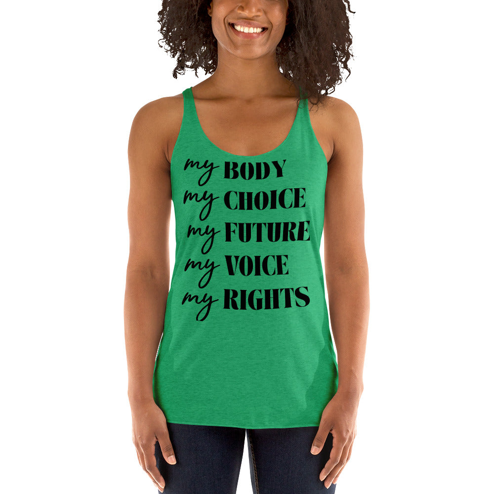 My Right -Women's Racerback Tank