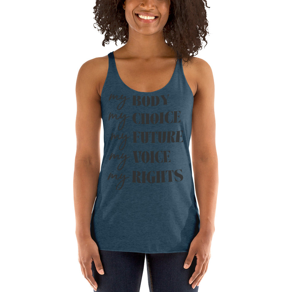 My Right -Women's Racerback Tank