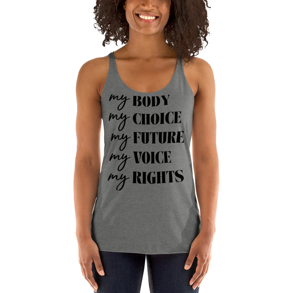 My Right -Women's Racerback Tank