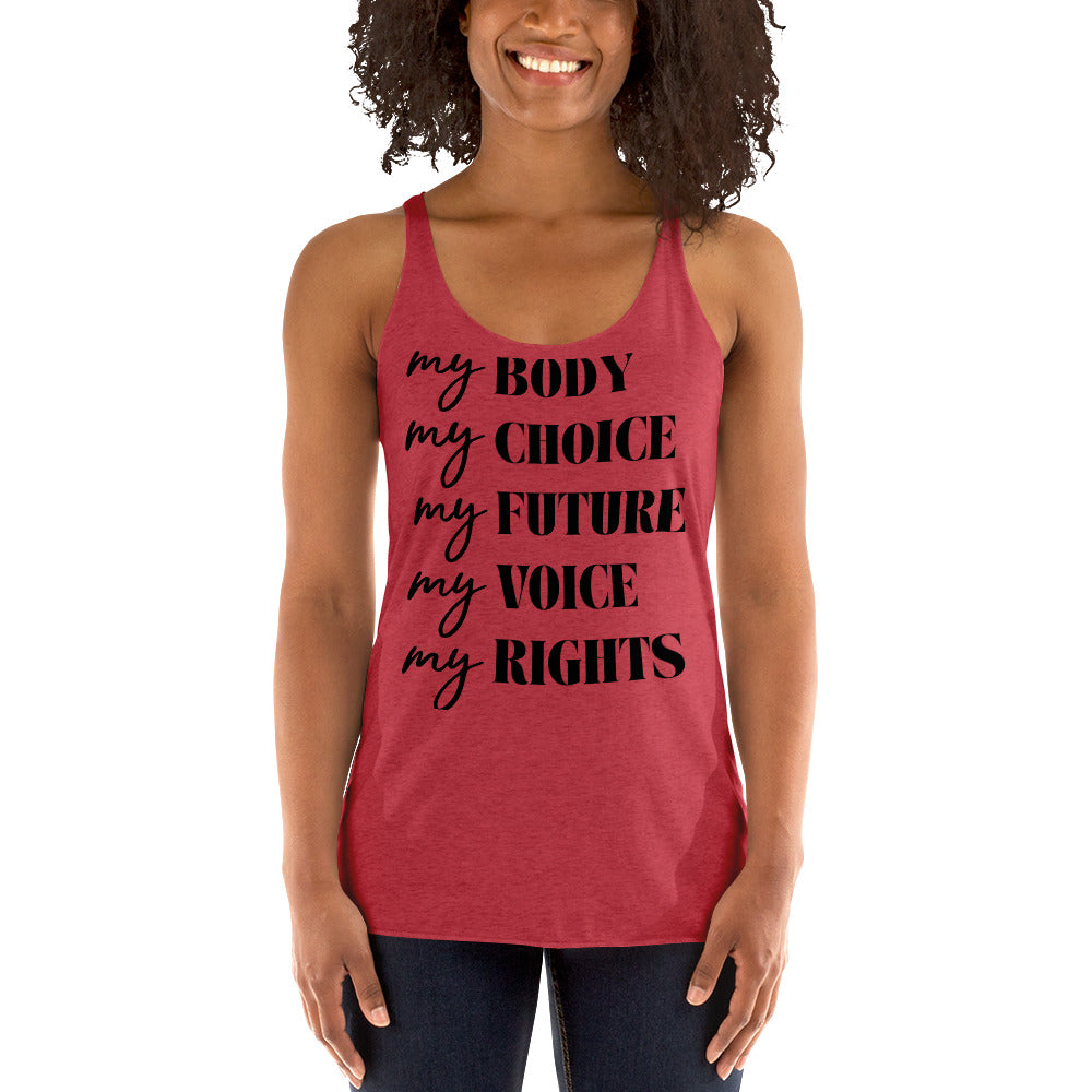 My Right -Women's Racerback Tank