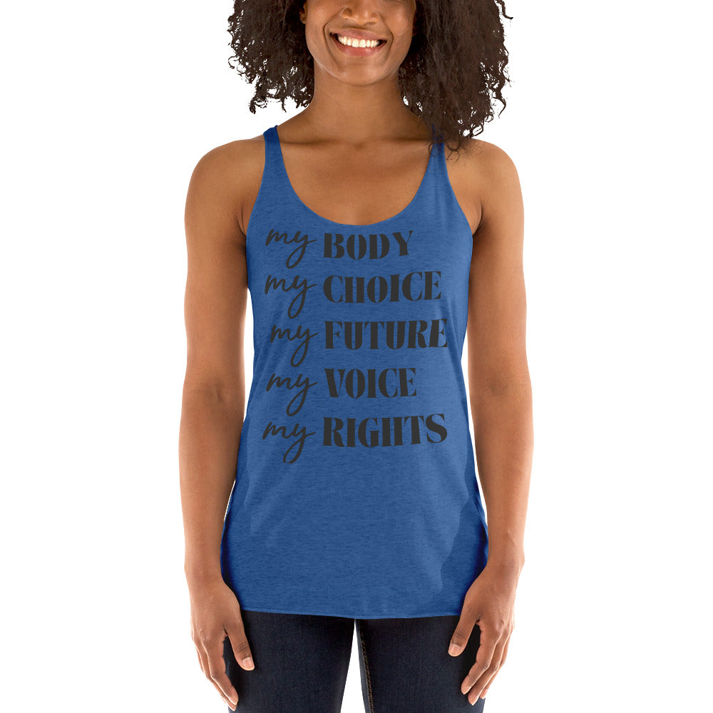 My Right -Women's Racerback Tank