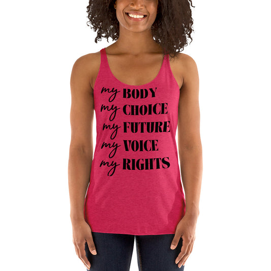 My Right -Women's Racerback Tank